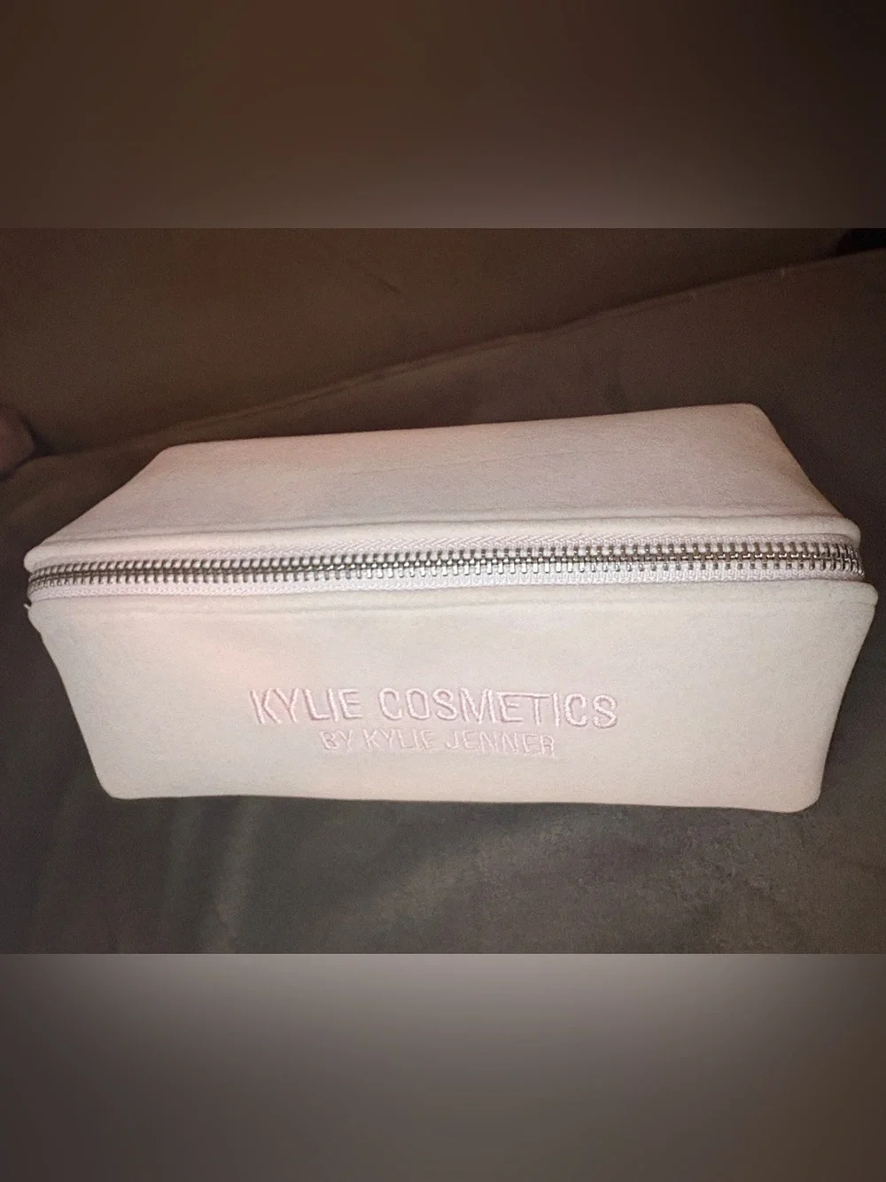 Kylie Cosmetics Light Pink Velvet Makeup Pouch